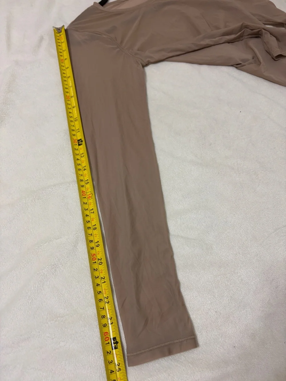 Athleta Apero Mesh Top Long Sleeve Brownstone Sheer in Taupe - Picture 12 of 14